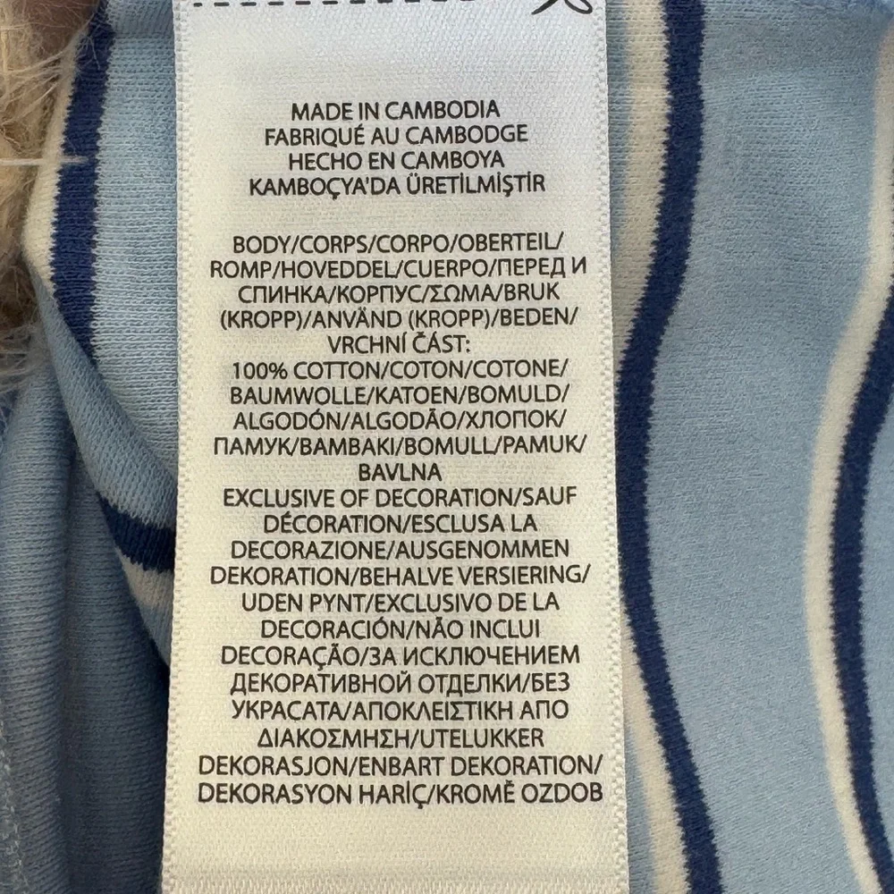 Polo Ralph Lauren classic fit soft Light Blue Striped polo shirt men’s medium - Picture 7 of 7